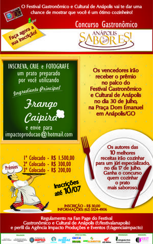 concurso gastronomico anapolis 2013